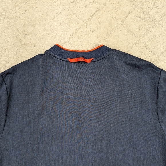 Nike Jacket Mens XL Blue Navy Virginia Cavaliers Coaches ¼ Zip Pullover Collar - Picture 9 of 9